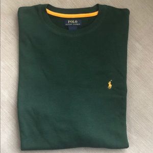 Polo waffle knit shirt